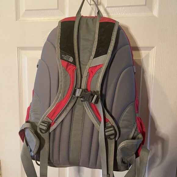 The North Face bright pink and Gray Backpack - Picture 3 of 15